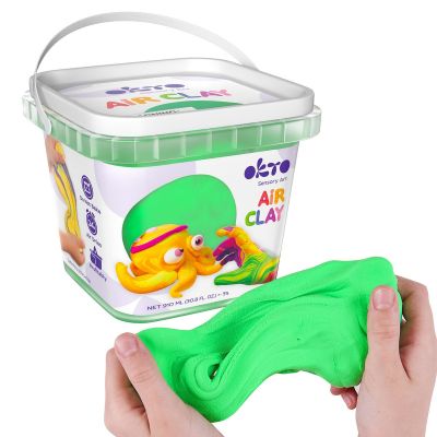 Air Clay pentru modelaj, 200g, Okto - Verde KRTOK20011