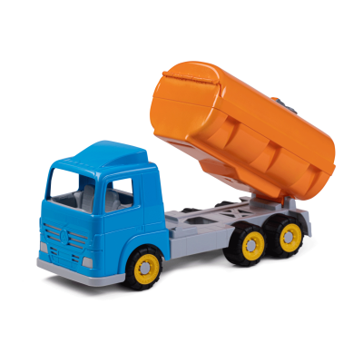 Cisterna de jucarie millenium pentru transport carburanti, 49 cm, cu accesorii drum in lucru incluse - okeagi6085-000m