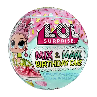 L.O.L. SURPRISE! MIX&MAKE BIRTHDAY CAKE PAPUSA TOTS VIVMGA593140EUC