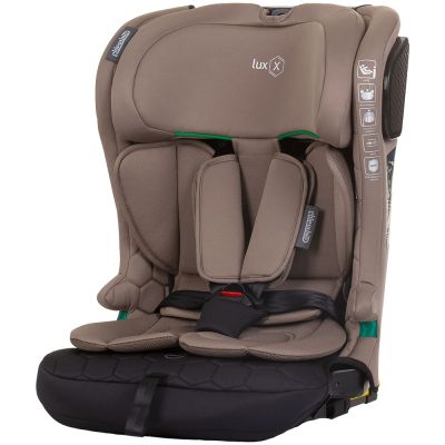 Scaun auto chipolino lux x i-size 76-150 cm cu sistem isofix macadamia hubstklx0244ma