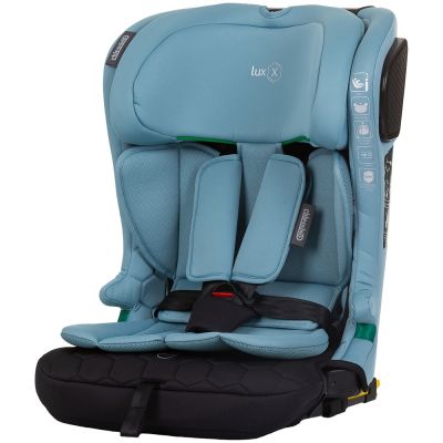 Scaun auto chipolino lux x i-size 76-150 cm cu sistem isofix pastel blue green hubstklx0243pg