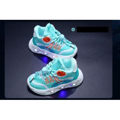 Adidasi turcoaz cu luminite - Baseball ADO-896-3-c