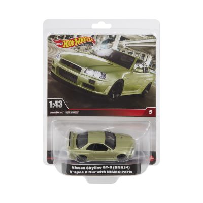 HOT WHEELS PREMIUM REAL RIDERS MASINUTA METALICA NISSAN SKYLINE GT-R SCARA 1:43 VIVMTHMD41_HMD47