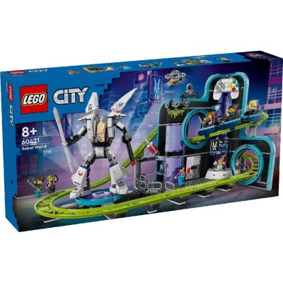 LEGO CITY PARC CU ROLLER-COASTER LUMEA ROBOTILOR 60421 VIVLEGO60421