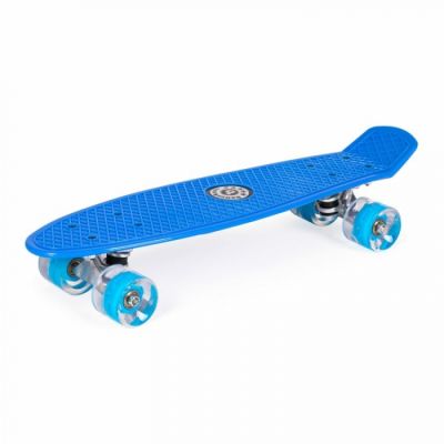 Penny board pentru copii cu lumini led - albastru edeedig-193