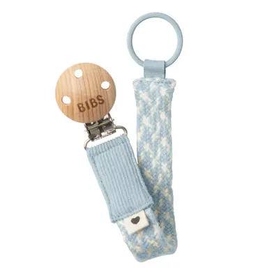 Bibs - lantisor clip pentru suzeta, baby blue/ivory bbb9401112