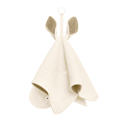 Bibs - paturica cu urechiuse kangaroo, ivory bbb9405216