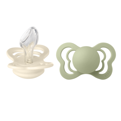 Bibs - set 2 suzete couture silicon, tetina anatomica, 6 luni + bbbsetcouturelatexanatomic1
