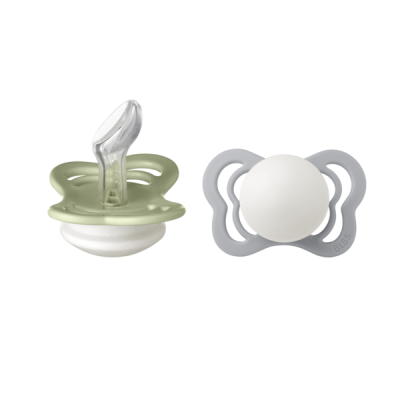 Bibs - set 2 suzete fosforencente couture glow silicon, tetina anatomica, 0 luni + bbbsetcoutureglow1