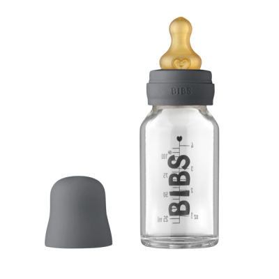 Bibs - set complet biberon din sticla anticolici, 110 ml, iron bbb5013221