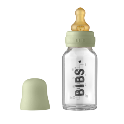 Bibs - set complet biberon din sticla anticolici, 110 ml, sage bbb5013250