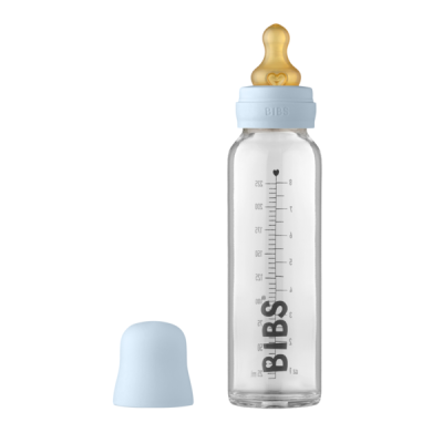 Bibs - set complet biberon din sticla anticolici, 225 ml, baby blue bbb5014231