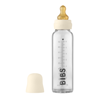 Bibs - set complet biberon din sticla anticolici, 225 ml, ivory bbb5014216