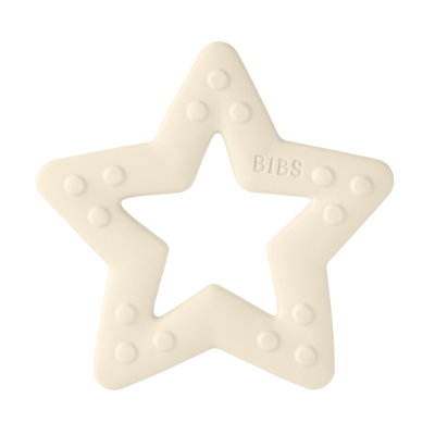 Bibs- jucarie de dentitie in forma de steluta, ivory bbb3000216