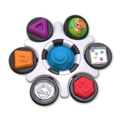 Baby einstein  - jucarie senzoriala curiosity clutch twist & pop rattle teether bbb12491