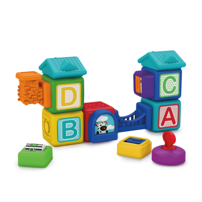 Baby einstein - blocuri magnetice de activitati, "bridge & learn" din 15 piese bbb12818
