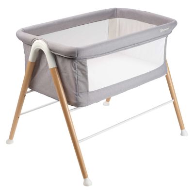 Babygo - patut cu cadru din lemn goodnight grey bbbbgo-4361