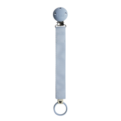 Bibs - lantisor clip ribbon pentru suzeta, dusty blue bbb9409314