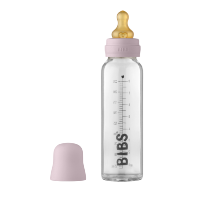 Bibs - set complet biberon din sticla anticolici, 225 ml, dusky lilac bbb5014267