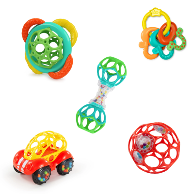 Bright starts - set cadou cu 5 jucarii soothers & shakers bbb16677