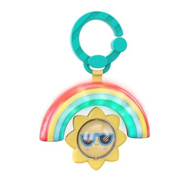 Bright starts - zornaitoare cu sunete si lumini sun shaker shake & glow bbb12592