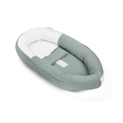 Doomoo - baby nest din bumbac organic cocoon tetra jersey green bbbco13