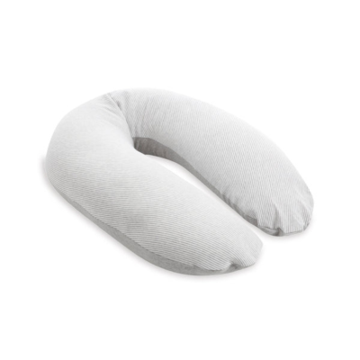 Doomoo - perna mare pentru gravide si bebelusi 3 in 1, bumbac organic buddy light grey bbbb01