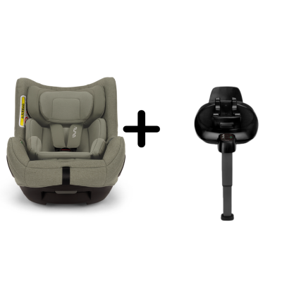 Nuna - set scaun auto rotativ i-size todl next pine, 40-105 cm + baza isofix base next i-size pentru todl next, testat adac bbbcs14910pneglset