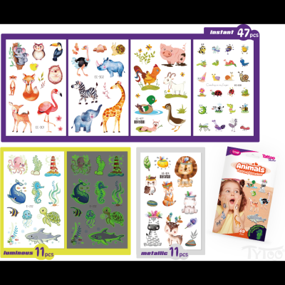 Set 69 tatuaje temporare tip autocolante Animale Tytoo KOPXX1800011 BBJKOPXX1800011_Initiala