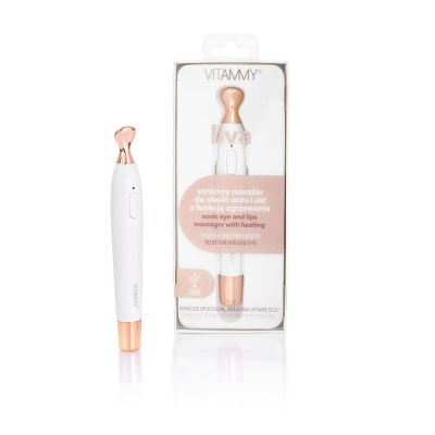 Aparat de masaj sonic Vitammy Liva, pentru ingrijirea zonei ochilor si buzelor, 13.000 vibratii... BITVitammyLiva