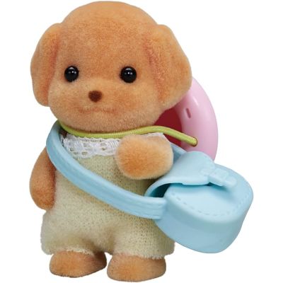 Figurine sylvanian families - bebe poodle sf5411