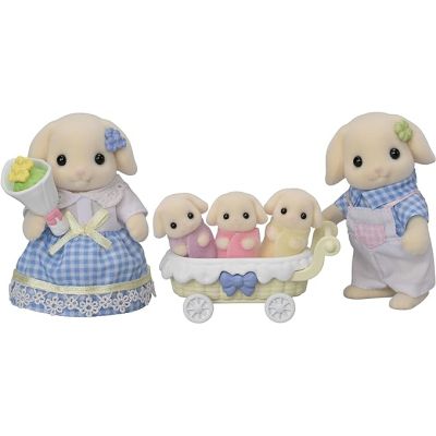Figurine sylvanian families - familia iepurasilor flora sf5735