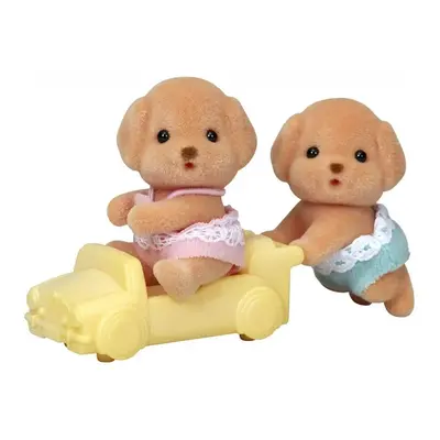 Figurine sylvanian families - gemenii poodle sf5425
