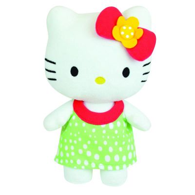 Jucarie plus jemini 20cm hello kitty - rochita verde je024053v