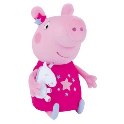 Jucarie plus jemini 30cm peppa pig cu mascota unicorn je023801