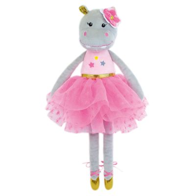 Jucarie plus muzicala jemini 40cm balerina hipopotam je024453