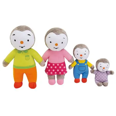 Set 4 plusuri jemini familia de pinguini tchoupi je024229