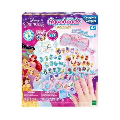 Set margele aquabeads - stickere pentru unghii printese disney ab35006