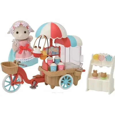 Sylvanian families - set stand tricicleta pentru popcorn sf5653