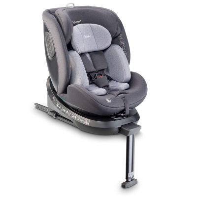 Babygo - scaun auto rotativ cu isofix, move360 grey, 40-150 cm, certificat r129 bbbbgo-2601