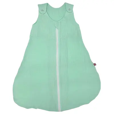 Sac de dormit copii 0.3 tog, din Muselina,  Minty, 110 cm, 0.3 tog - Vara KDESDM110MINT