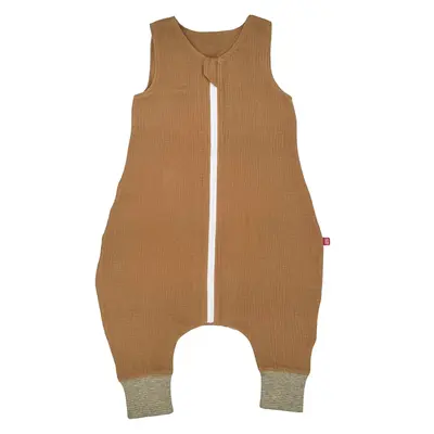 Sac de dormit cu picioruse, din muselina, Biscuit, 80 cm, 0.3 tog-vara KDESDPM80BISCUIT