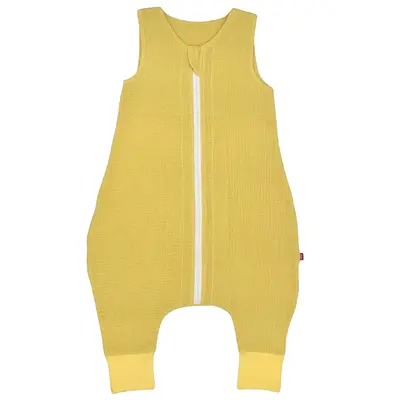 Sac de dormit cu picioruse, din muselina, Lemonade, 80 cm, 0.3 tog-vara KDESDPM80LEMON