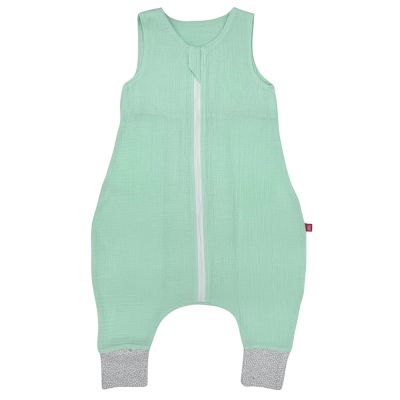 Sac de dormit cu picioruse, din muselina, Minty, 70 cm, 0.3 tog-vara KDESDPM70MINT