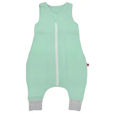 Sac de dormit cu picioruse, din muselina, Minty, 80 cm, 0.3 tog-vara KDESDPM80MINT
