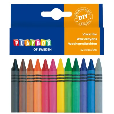 Set 12 creioane colorate cerate cu diametrul de 8 mm - okepb2470502