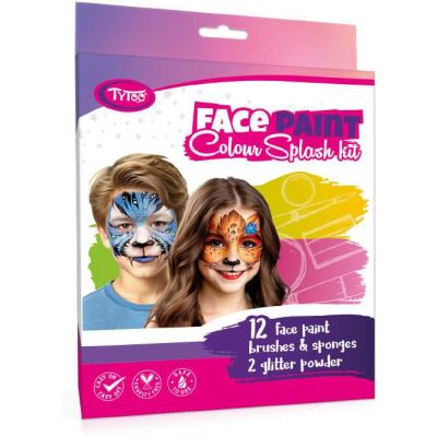 Set vopsea pentru fata Colour Splash 12 culori, 2 pulbere cu sclipici Tytoo KQPXX1800327 BBJKQPXX1800327_Initiala