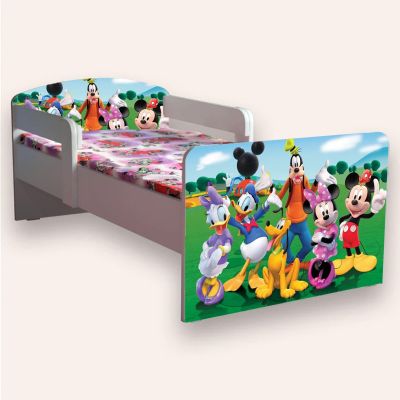 Patut Copii Clubul Lui Mickey Mic 2-8 Ani Cu Manere Cu Saltea Inclusa 140x70 Cmg46521045483860