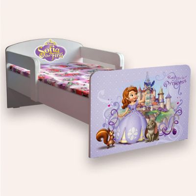 Patut Fetite Sofia Mic 2-8 Ani Cu Manere Cu Saltea Inclusa 140x70 Cmg46495478055252