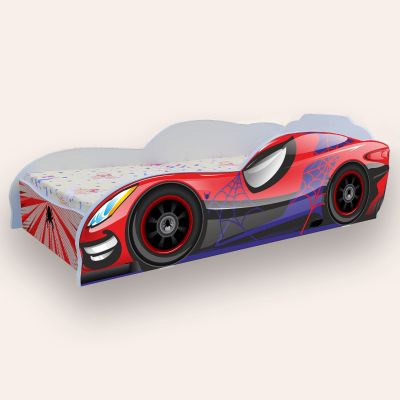 Pat Masina Spiderman Mare 2-12 Ani Pentru Saltele 160x80 Alb Varianta fara Saltea Cmg43611403321601